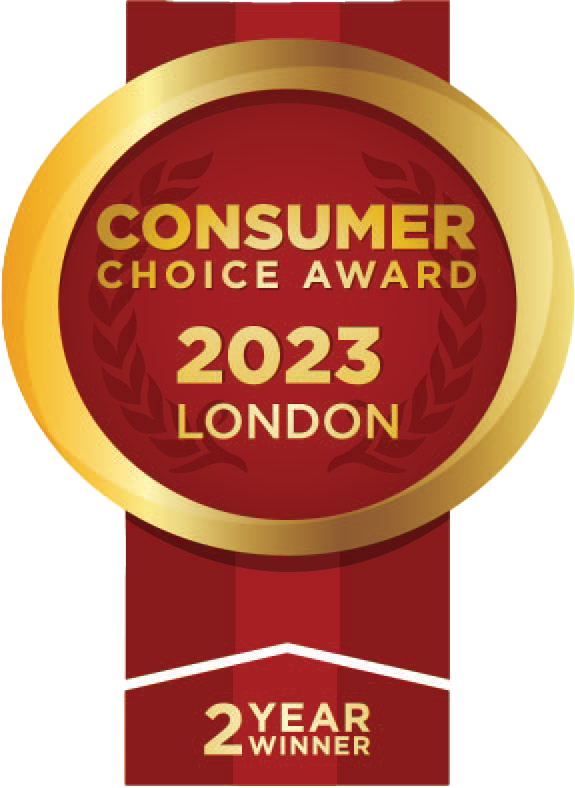 Consumer Choice Award 2023 London - 2 Year Winner!