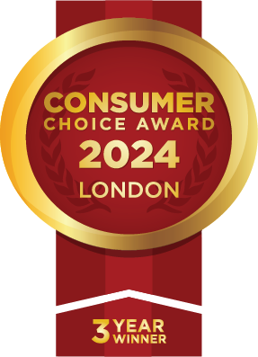 Consumer Choice Award 2024 London - 3 Year Winner!